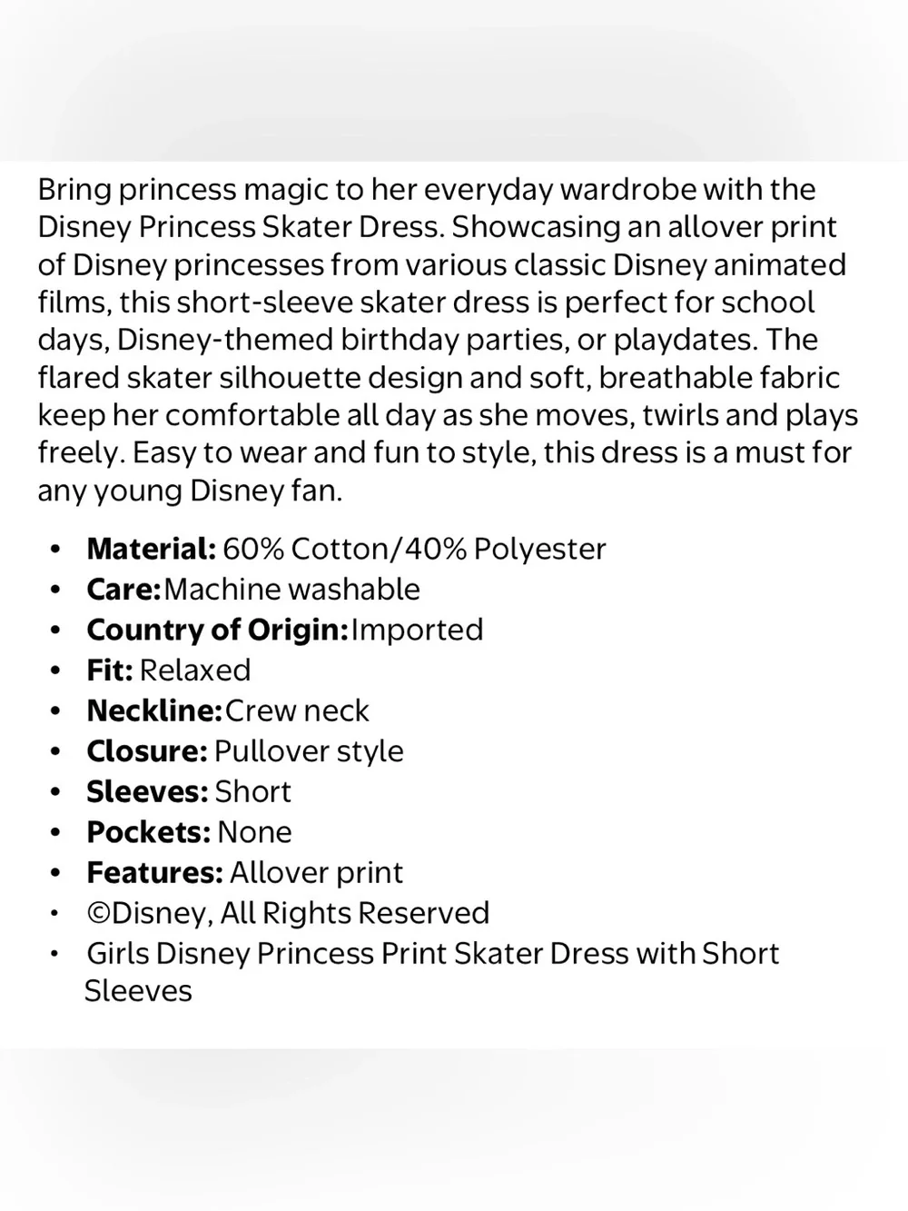 Disney Princess new tags